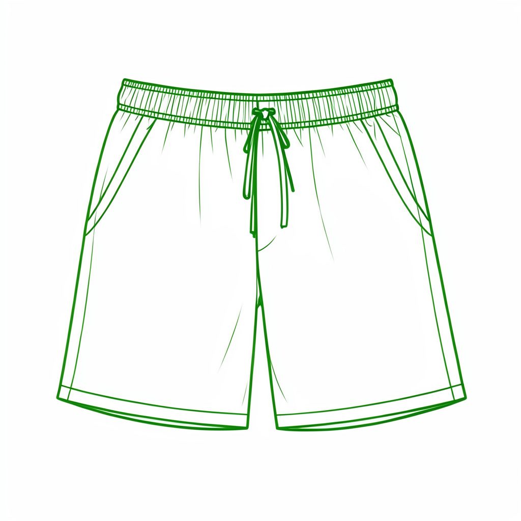 Pequeña ilustración minimalista en beige y verde oliva sobre fondo crema, estilo casual y desenfadado